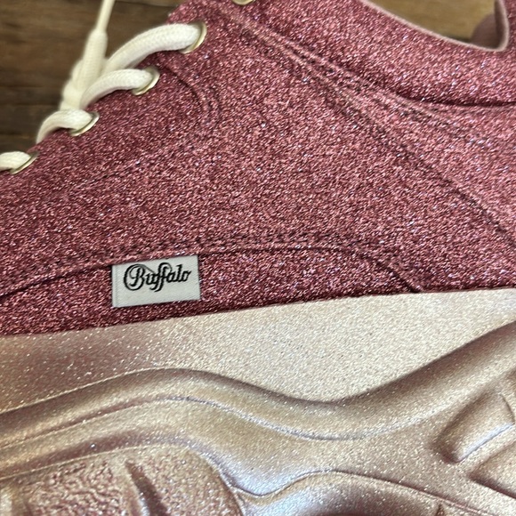 Buffalo LONDON Pink Sparkle Platforms -Never Worn - Picture 5 of 13